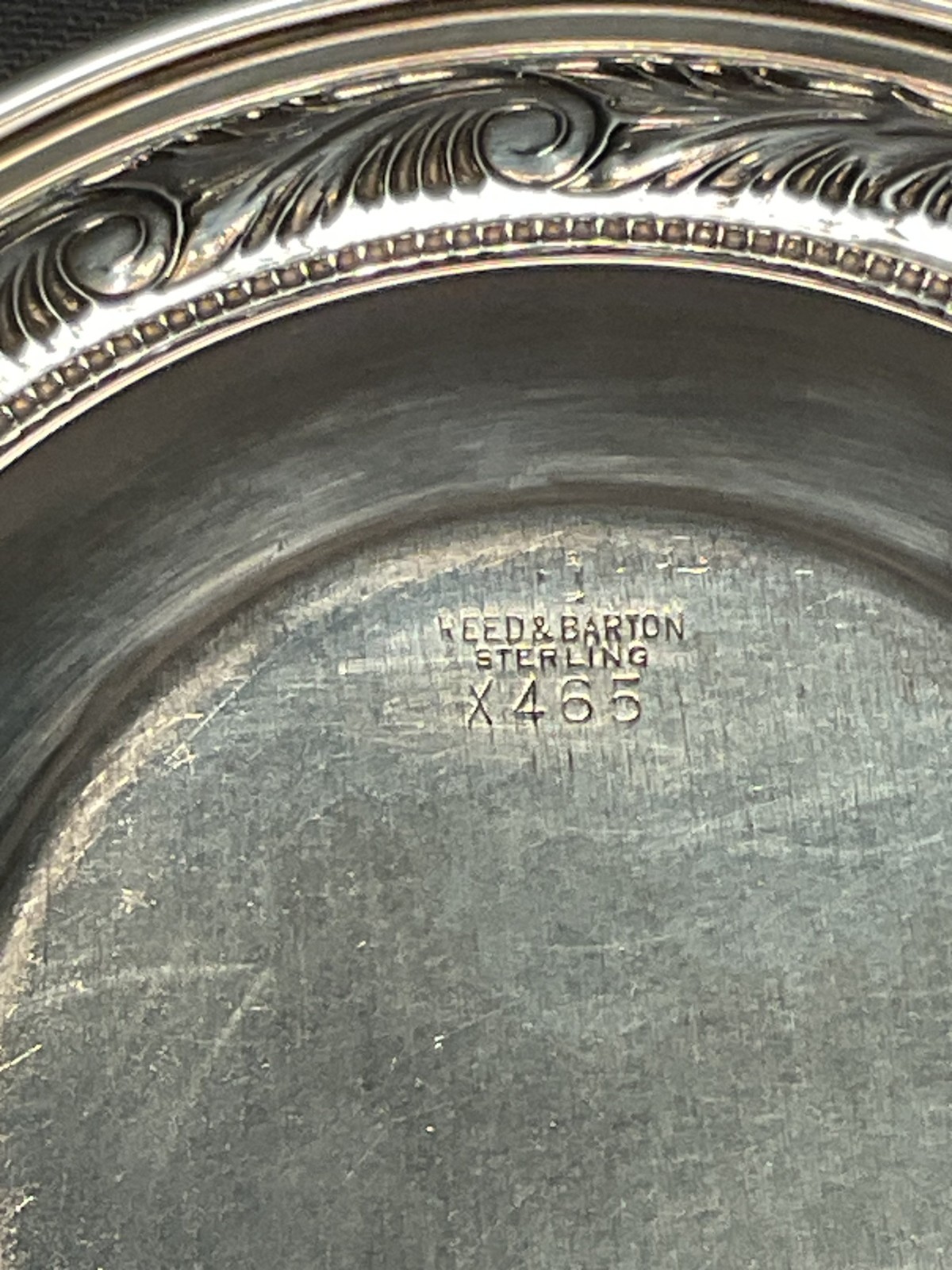 Reed & Barton - Sterling Silver Bowl with Embossed Edge Design