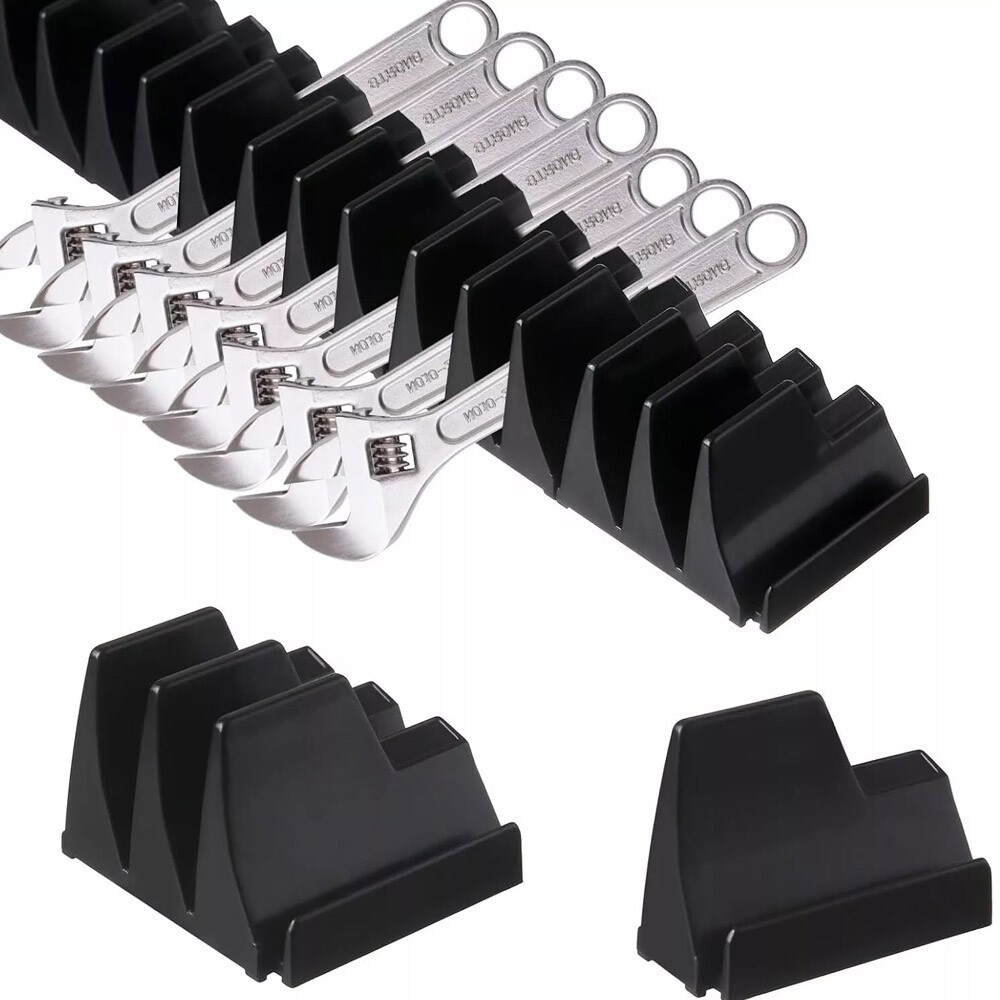 40x Magnetic Modular Wrench Organizer Compact Tool Storage Slots hold Tools SAE