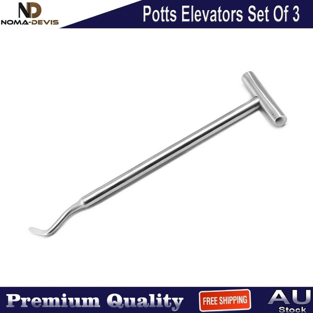 Dental Potts Elevators Oral Surgery Tooth Roots Extraction Surgical Instruments