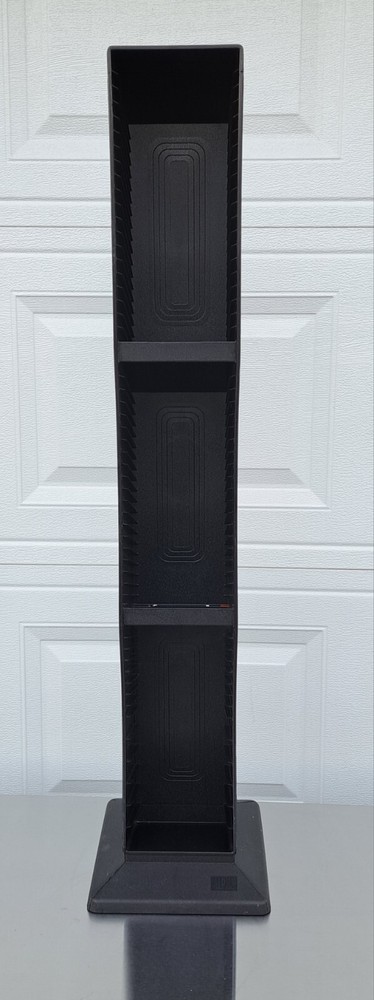 ALPHA Black 60 Capacity CD Storage Display Tower