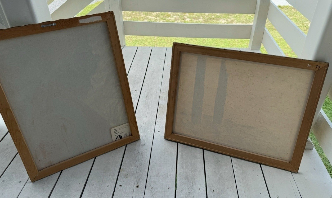 Northwest Coast Large Original Paintings On Canvas both Signed