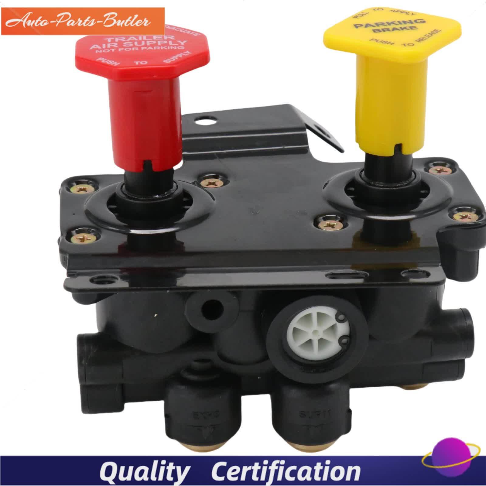 24340522 21315044 K035691 For Volvo VNL Dash Valve Dual Park Brake With 5 Ports