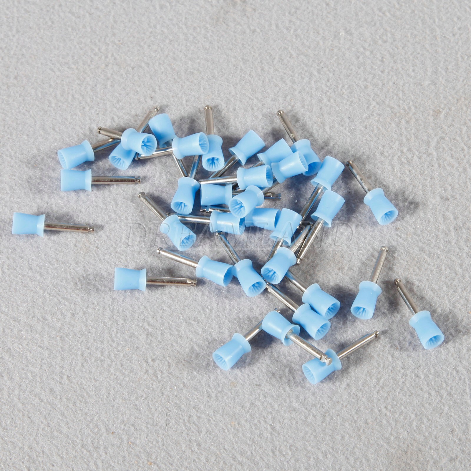100 pcs Dental Polishing Polish Prophy Cups Latch Type Brushes Polisher cup Blue
