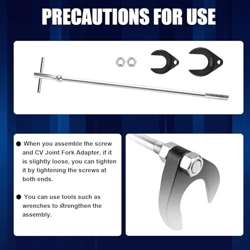 Inner CV Axle Puller Tool with 5/8"-18 Slide Hammer, Slide Hammer Puller Set