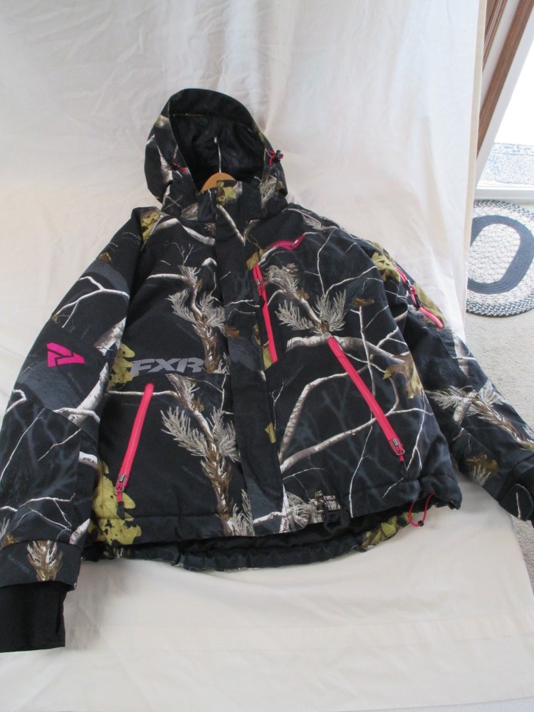 FXR Snowmobile Fresh Jacket Women’s Size 12 Real Tree Patterned