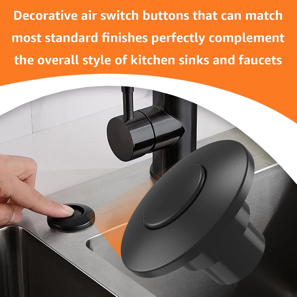 For Insinkerator STC-MTBLK Push Sinktop Switch Button, Replacement for Insinkera