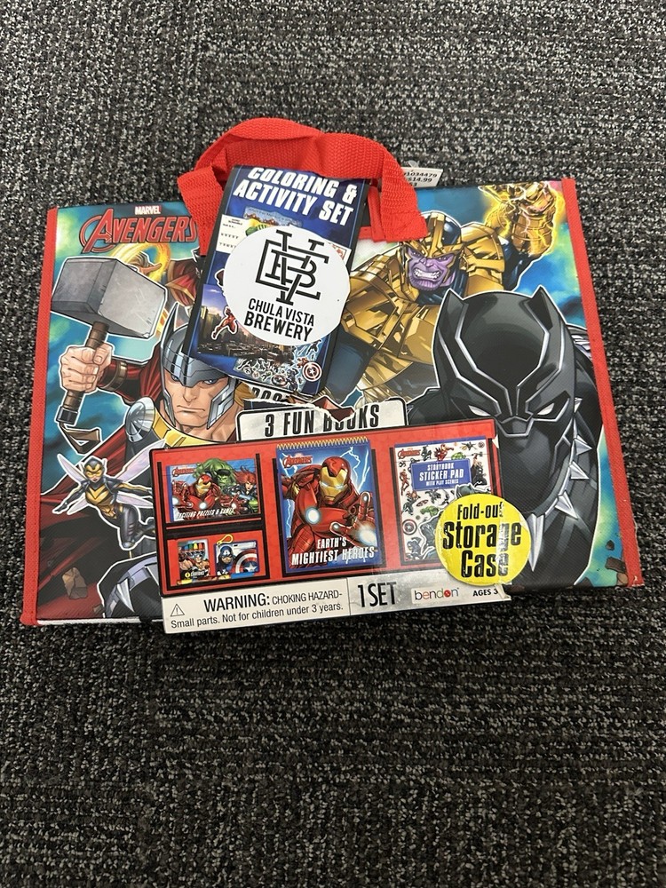 Marvel Coloring & Activity Tri-Fold Storage Case