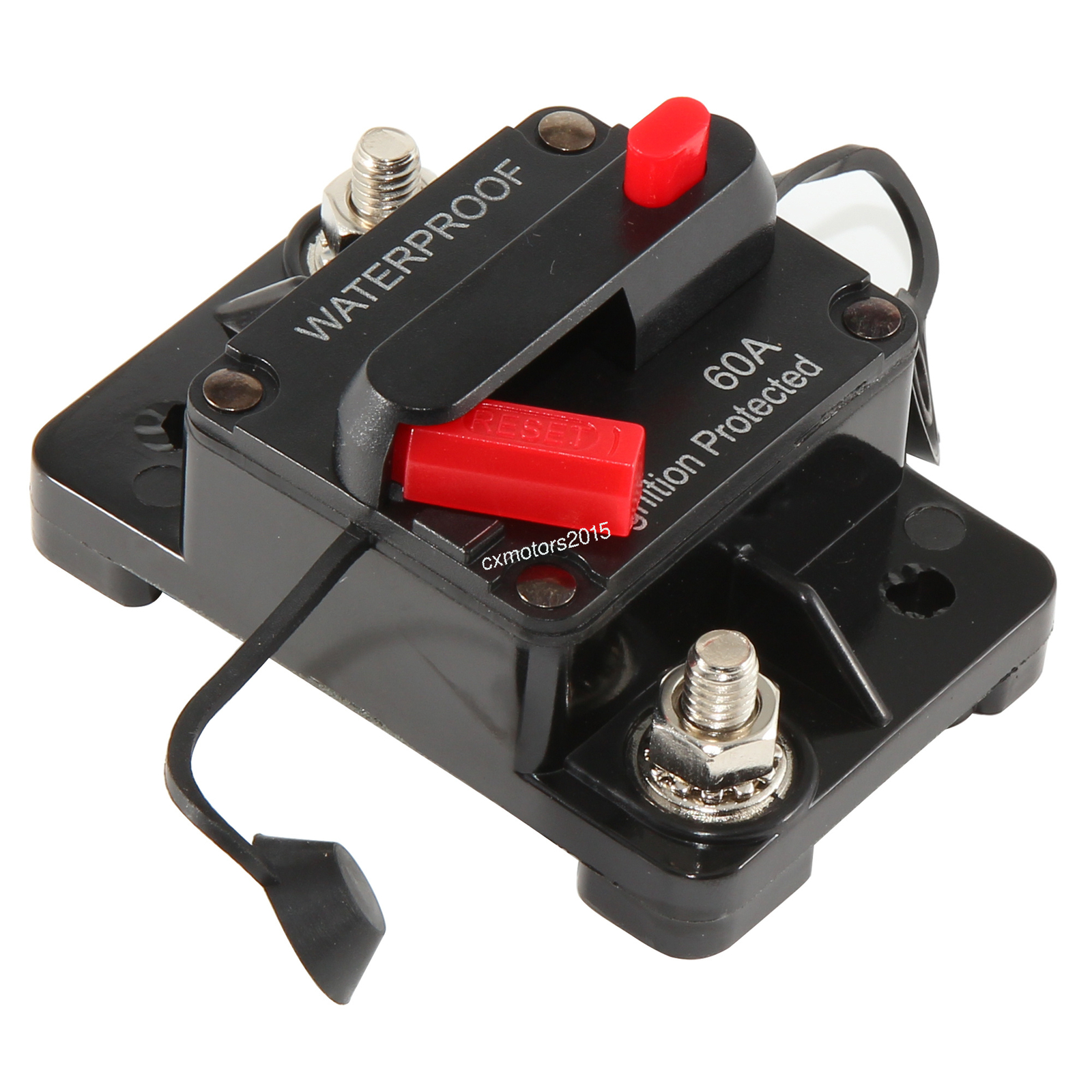 Electric Trolling Motor 60Amp Fuse Marine Circuit Breaker for Audio System Fuse