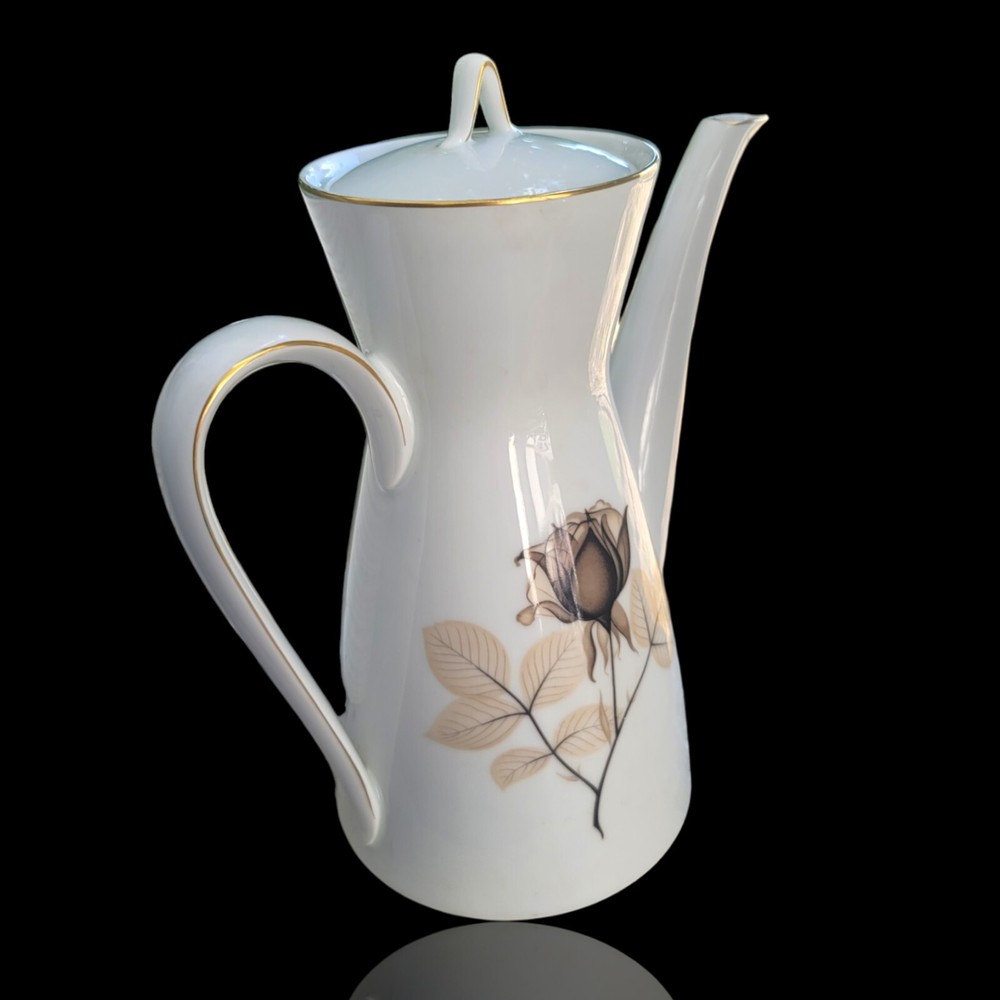 ROSENTHAL Shadow Rose Coffee Tea Pot & Lid