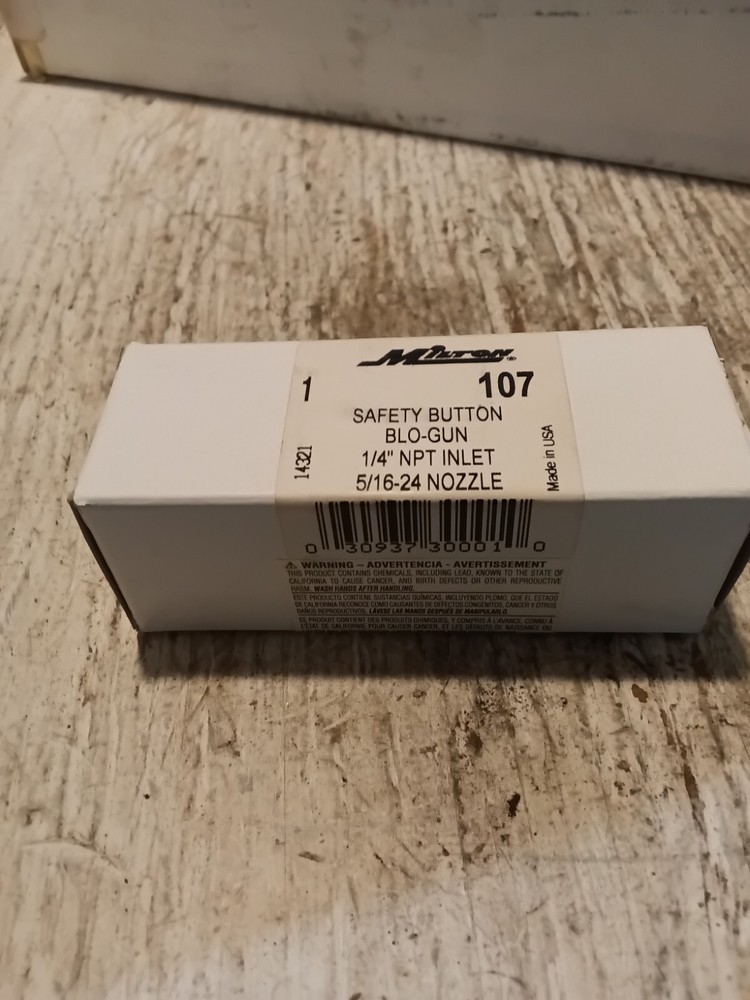 1/4 In. Npt Button Style Blo-Gun Control Valve - (C6C)