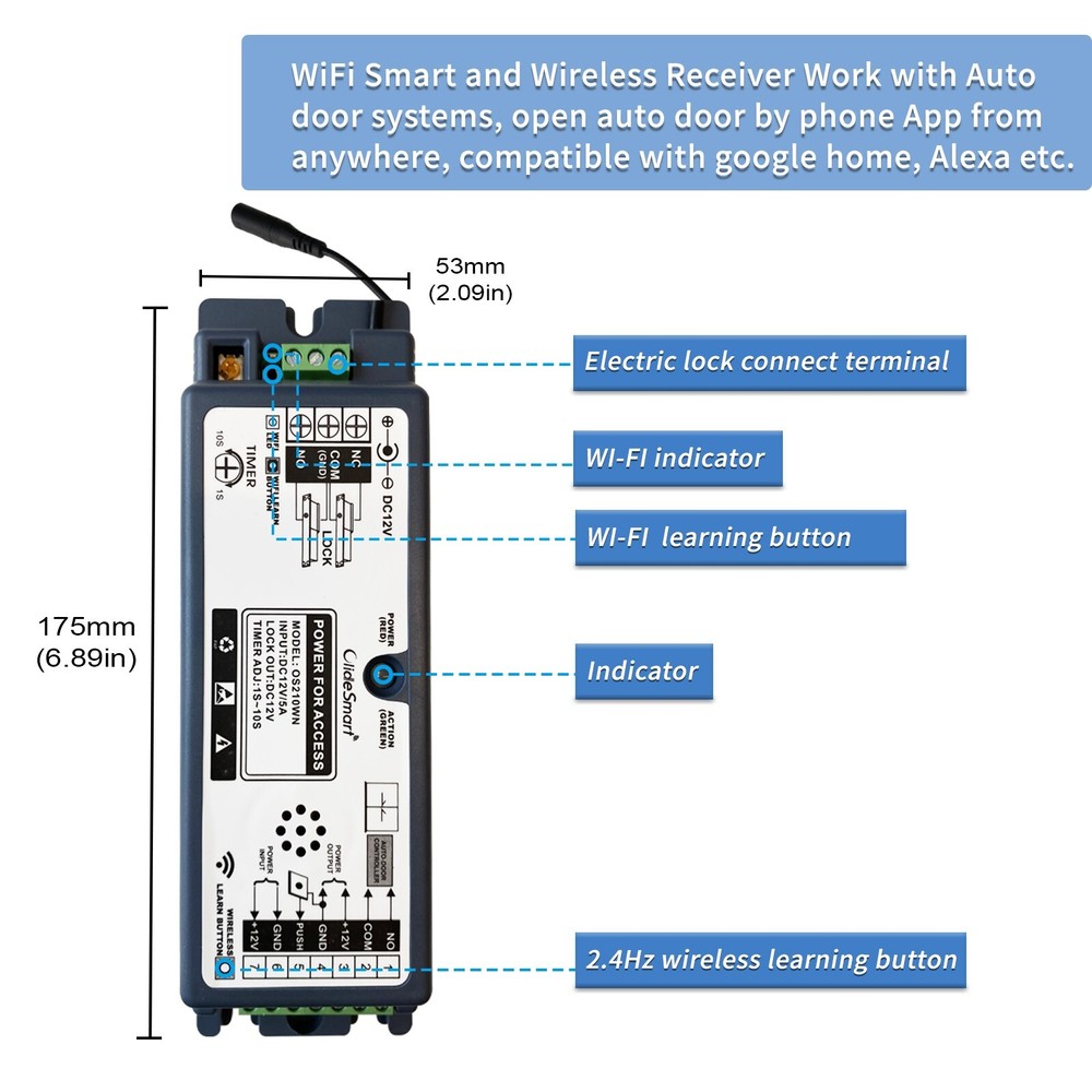 WiFi Access Control Magnetic Lock System with Wireless Fingerprint Keypad