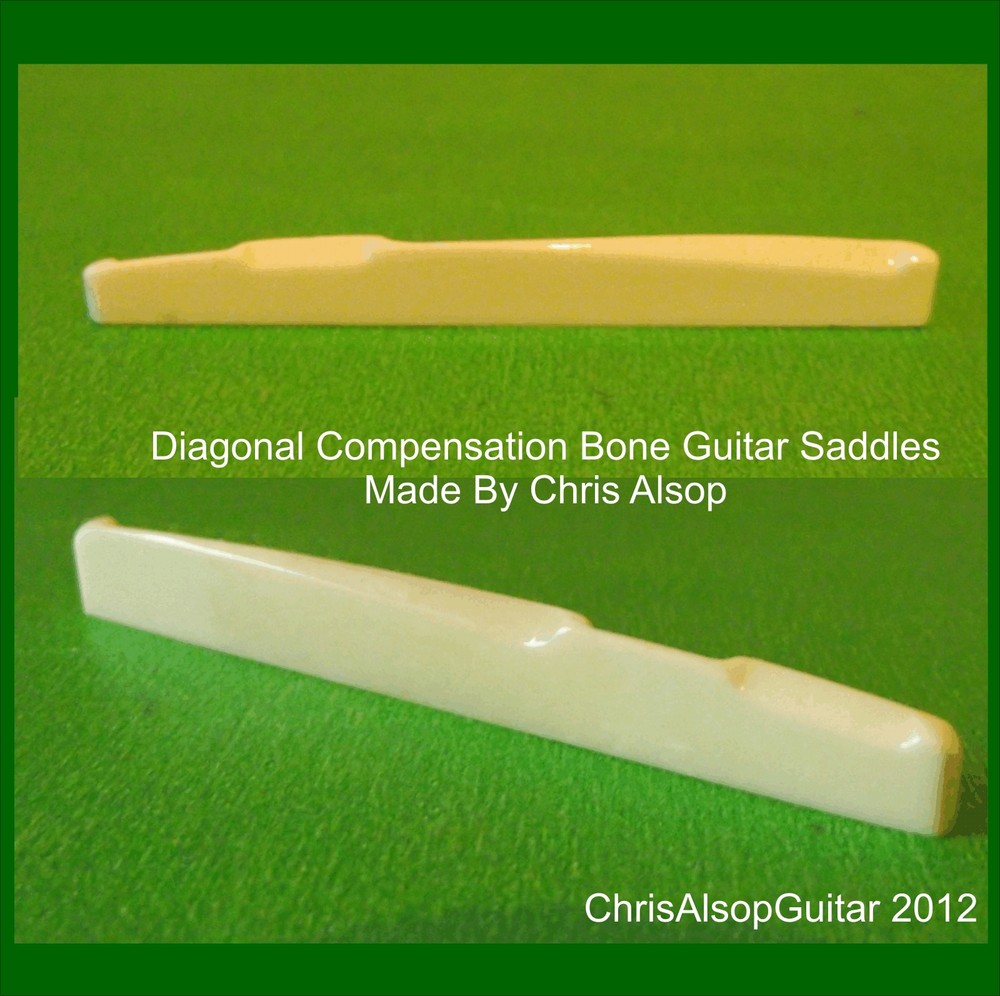 Diagonal Compensating Bone Guitar Saddle. You give Height, Width, Length. PS001d