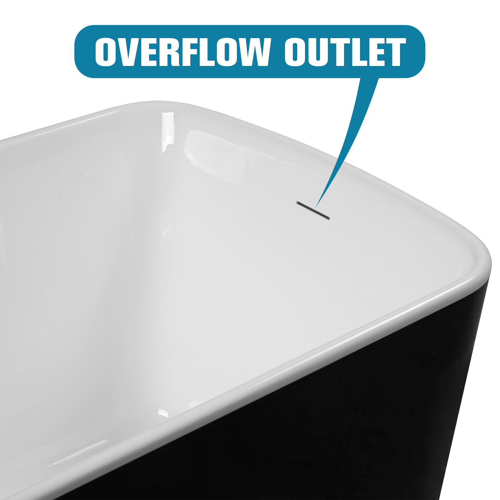 49" Freestanding Bathtub with Integrated Seat, Acrylic Stand Alone Soaking Tub