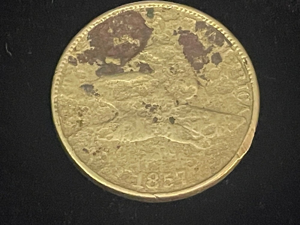 1857 Flying Eagle Cent Penny  AS IS