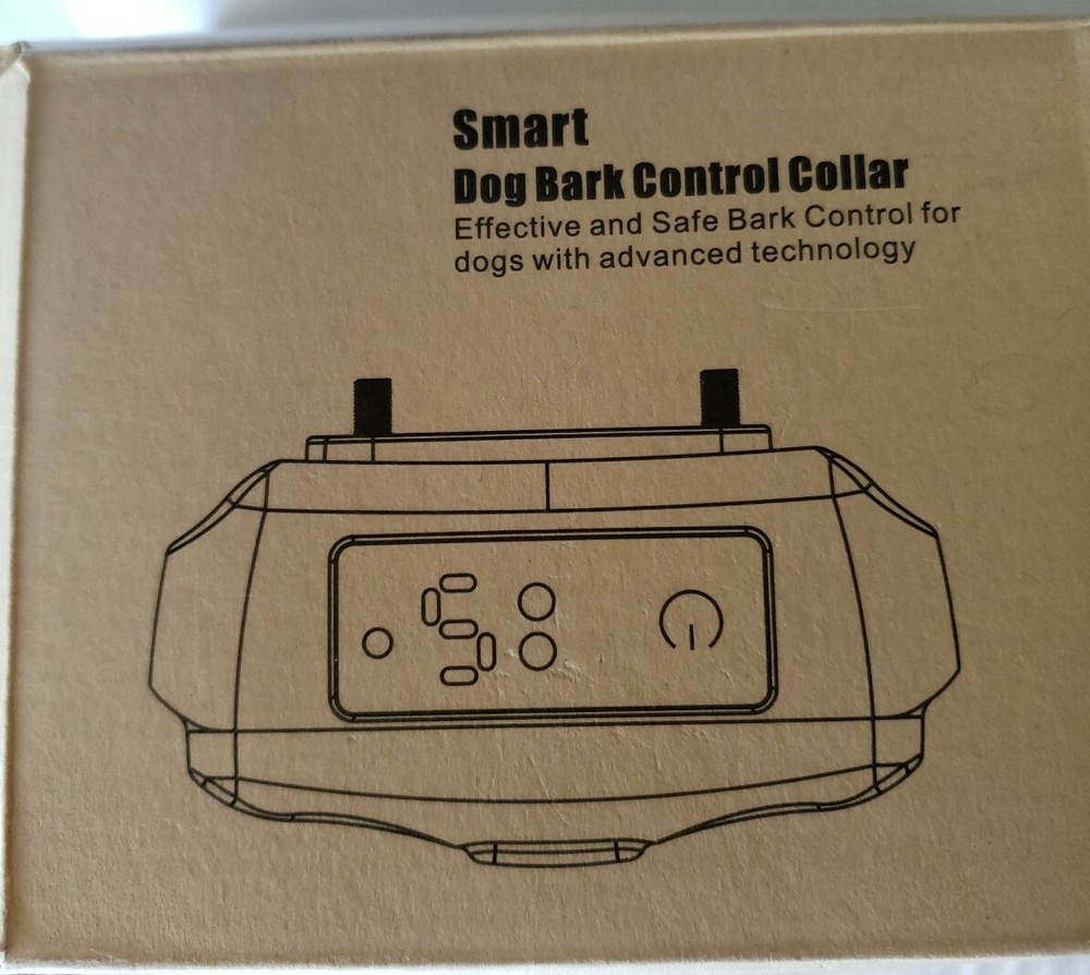 Smart Dog Bark Control Collar. Adj, waterproof IP67, test mode, vibrate/beep