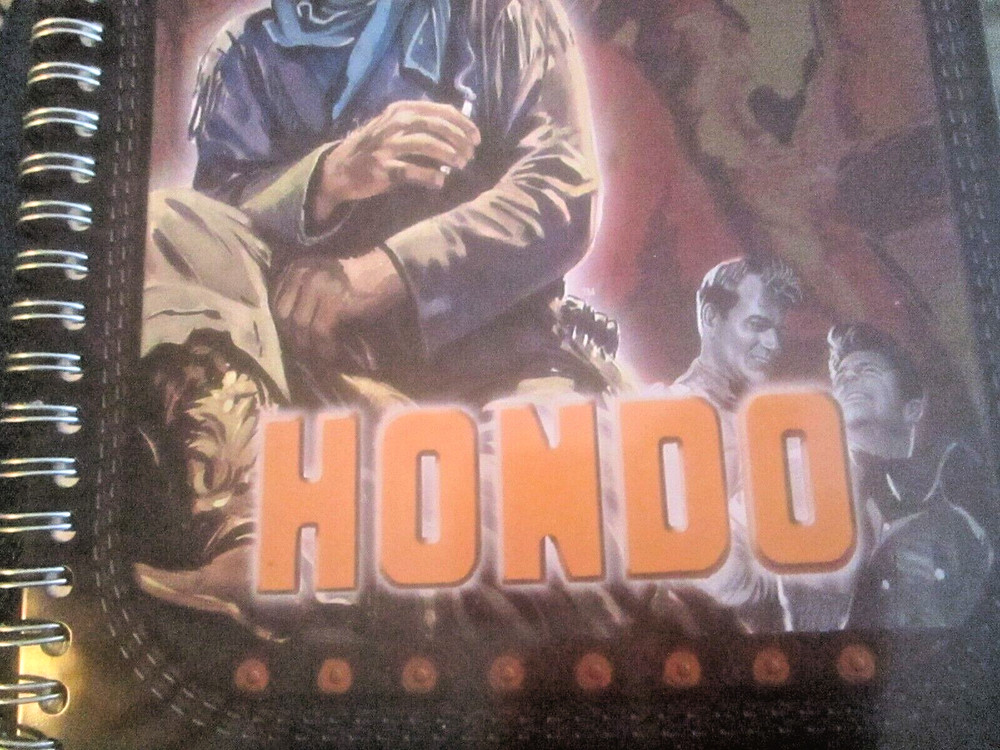 JOHN WAYNE - HONDO (rare 2003 tin-covered, lined Notebook, mint)