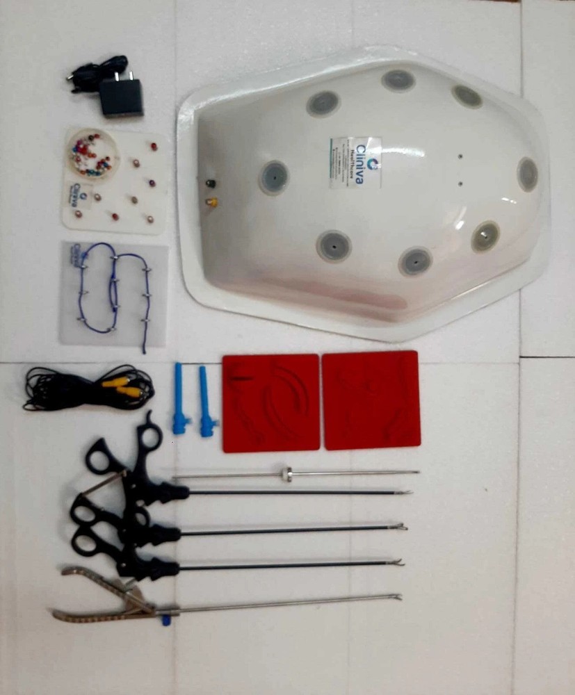 Laparoscopic Simulator Endo-Trainer with complete Set Kit Endoscopy Instrument