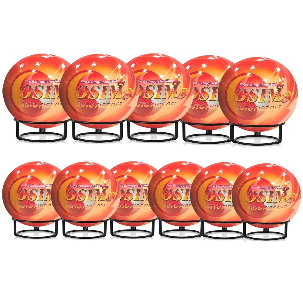 11 PCS Automatic Fire Ball Extinguisher With Bracket for ABCEF Type Fire USstock
