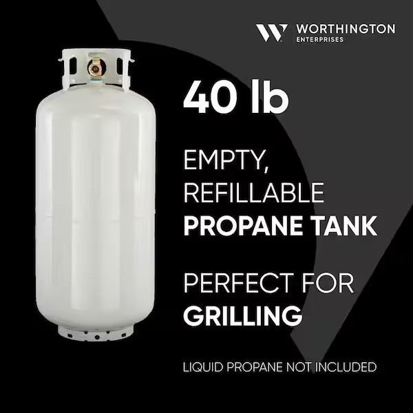 Worthington Pro Grade 40 lb. Empty Propane Tank