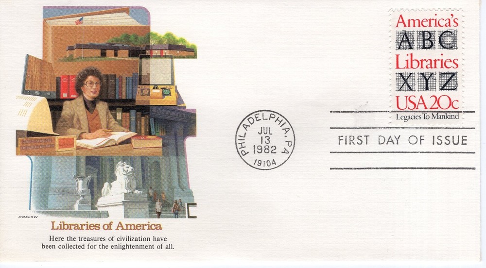 LIBRARIES OF AMERICA  -  1982 - FW873