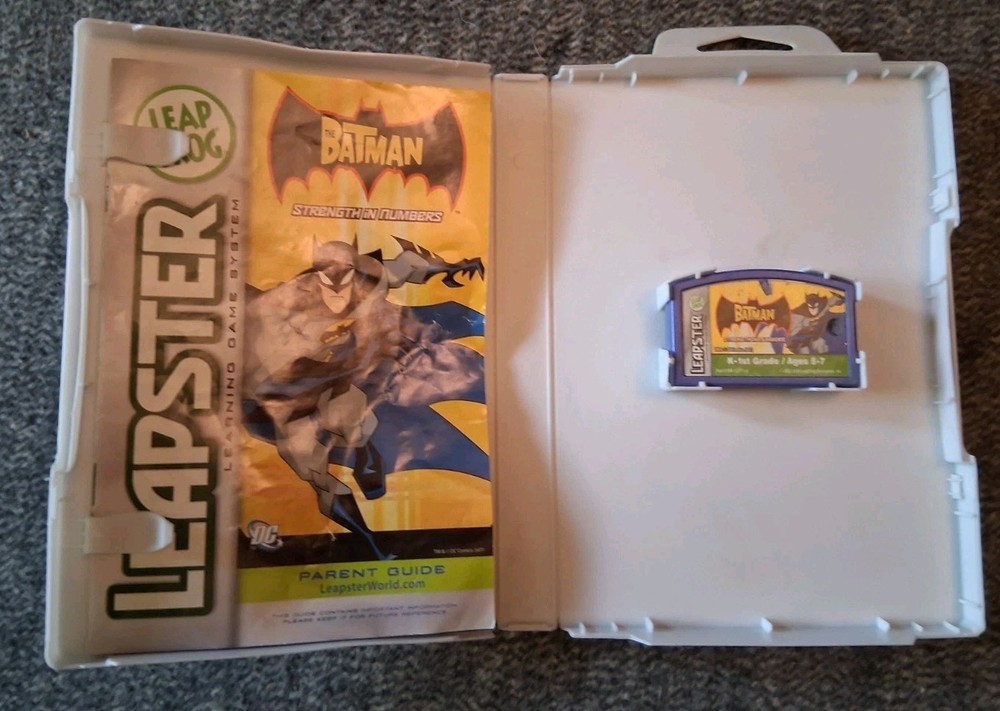 LeapFrog Leapster Batman Learning Game Pre-K 1st Grade 5-7 Yrs, complete