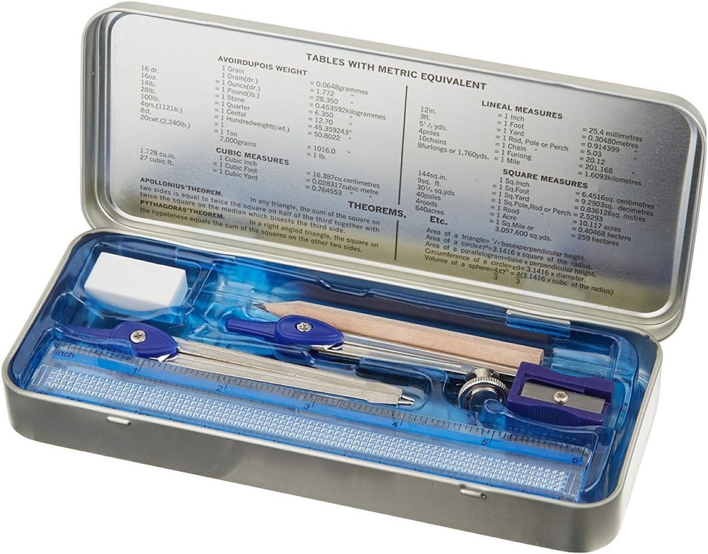 Staedtler Math Set for Drawing, Measuring Tools (557 10 BN 02) Multicolor
