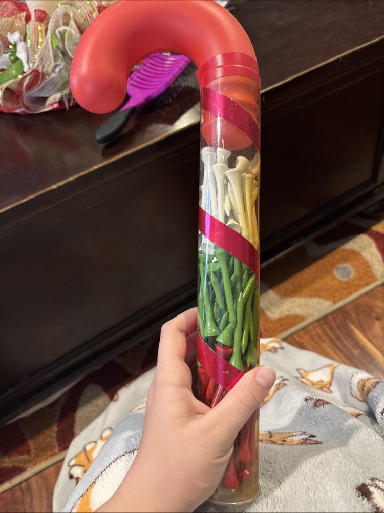 Candy Cane Golf Tees