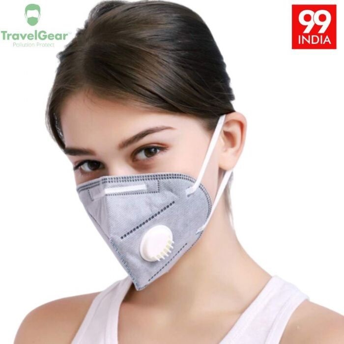 Face mask 1x Four Layer Foldable Face mask With Carbon Filter.