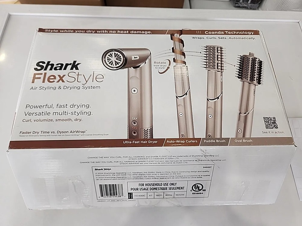 Shark Flex Style Air Drying & Styling System HD430 120V NEW