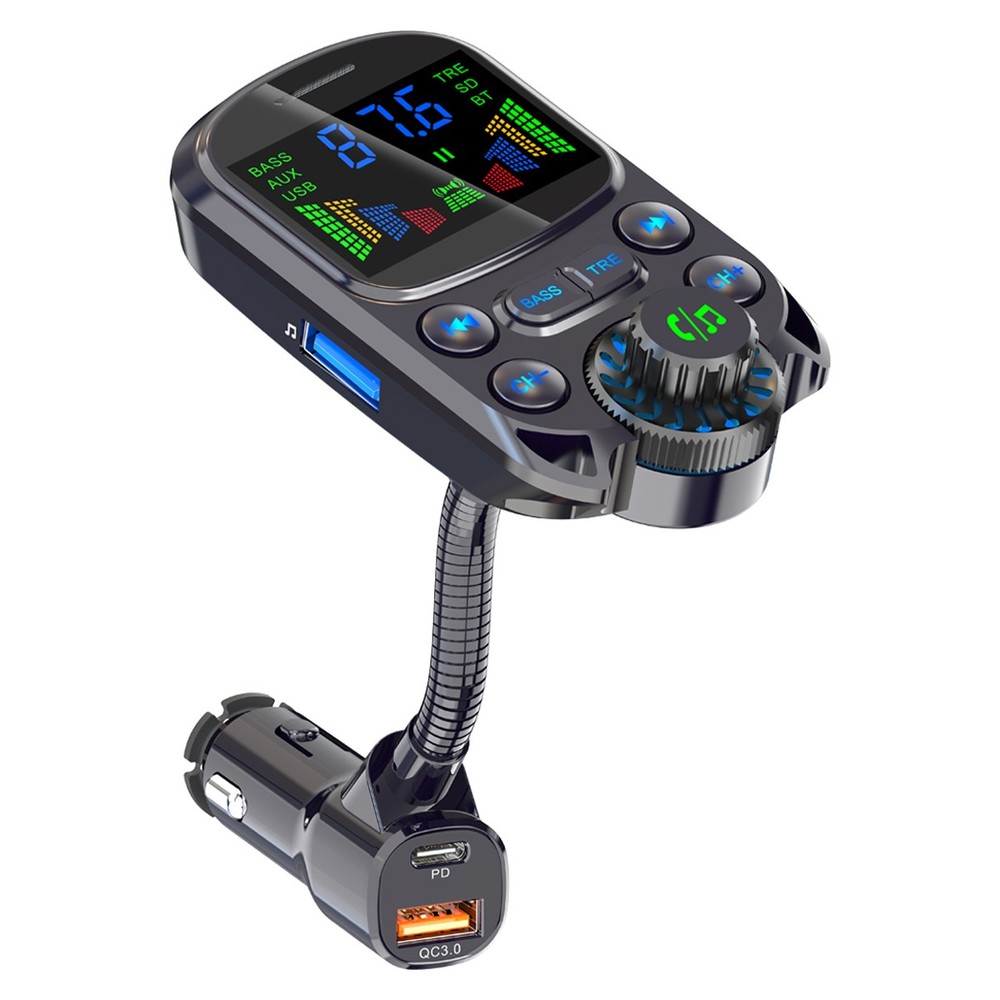 Car Bluetooth FM Transmitter Radio MP3 Wireless Adapter 30W PD USB Fast Charger