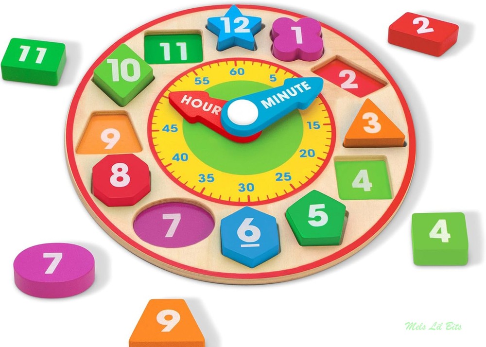 Melissa & Doug Shape Sorting Clock