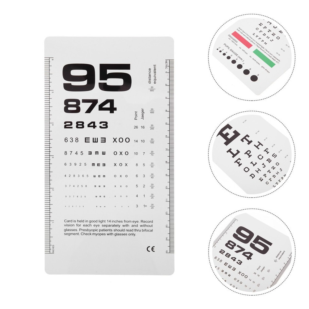 Vision Test Chart for School Screening Device Optometry Equipment Poster