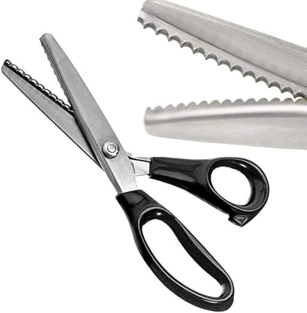 Serrated Scalloped Edge Pinking Shears, Multifunction 7mm,