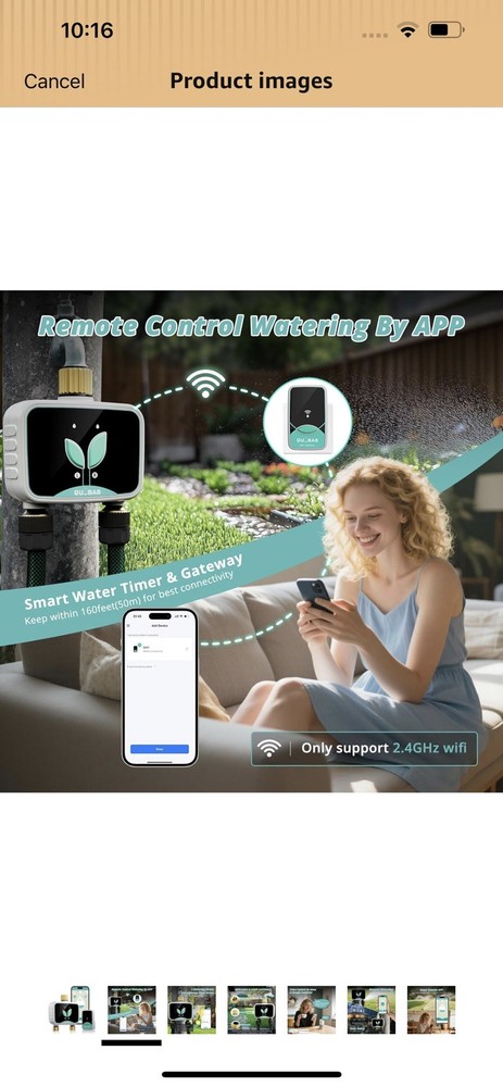 WiFi Sprinkler Timer Smart Water Timer for Hose with APP Remote Control