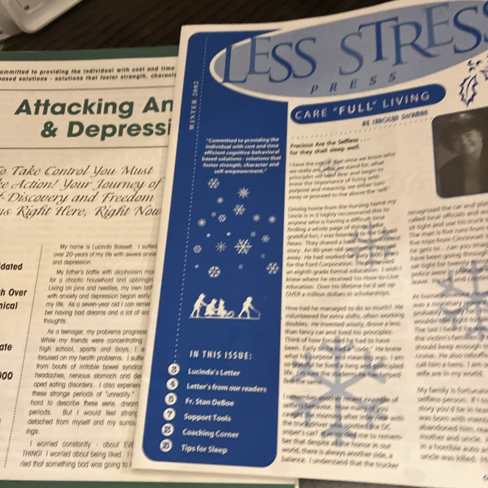 2002 Attacking Anxiety & Depression 16 Cassettes And Booklets Kit