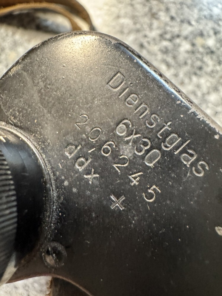 WW2 German binoculars Deinstglass 6x30 Factory Code ddx +