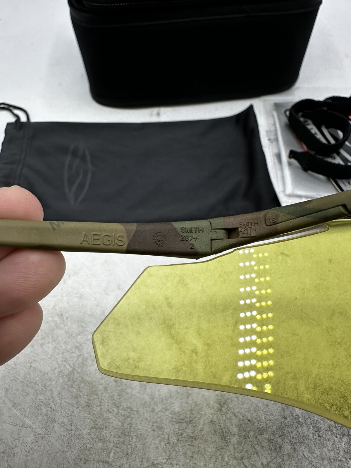 Smith Optics AEGIS Frame, Yellow Lens Shooting Glasses Multicam OCP APEC