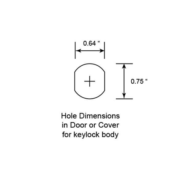 Cam Lock with 2 keys, for Tool Box, File Cabinet Drawer or other Hinged Cover