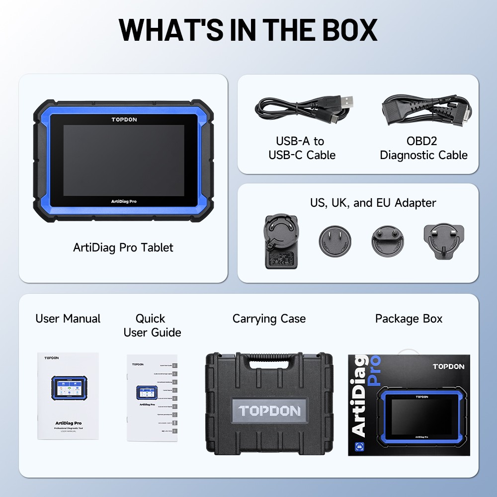 2026 TOPDON AD PRO Full System ECU Coding Bi-Directional Control Scanner for Car