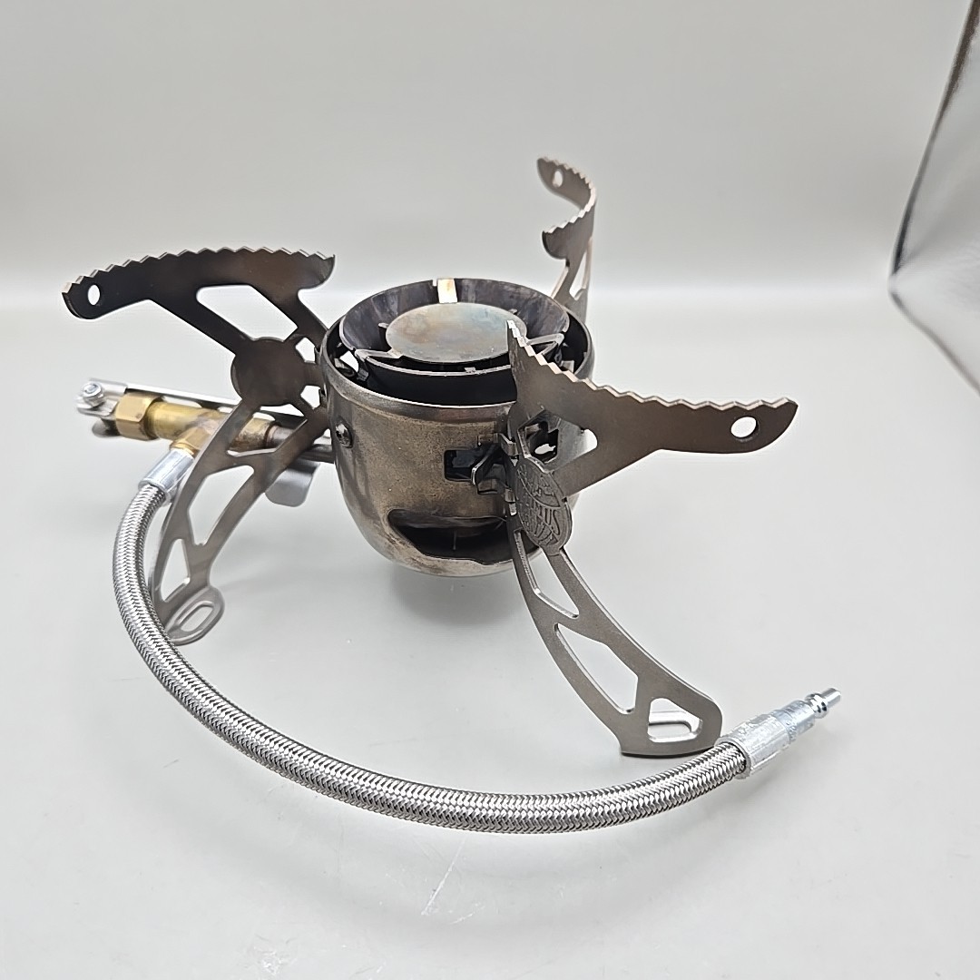 Optimus Camping Cook Set- Nova Stove, Storage Bags, Red Pan And Lid, Handle