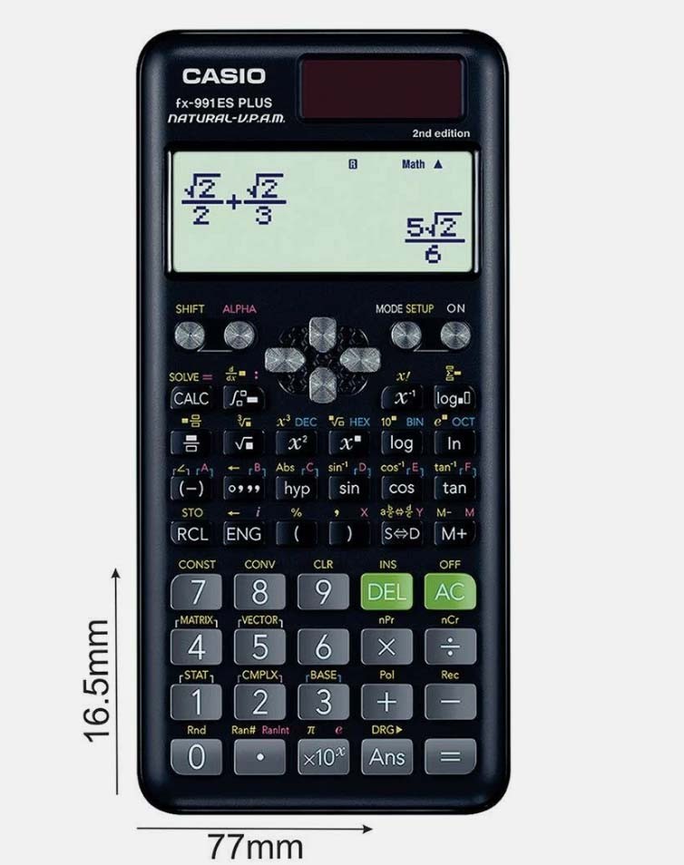 Casio FX-991ES Plus-2nd Edition Scientific Calculator With Bill Original