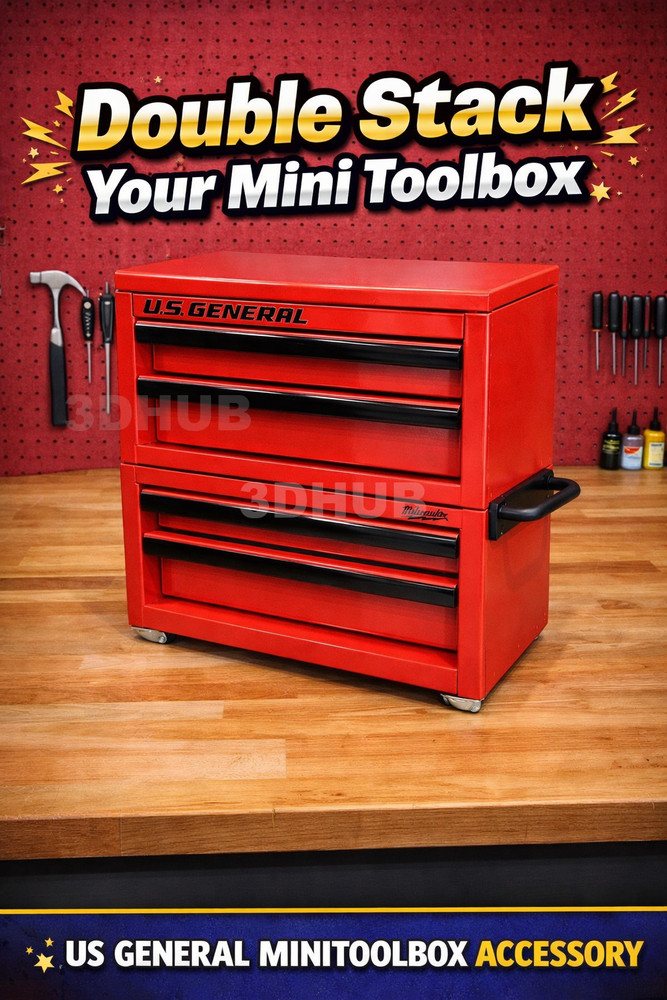 US General Mini Toolbox Riser for Stacking multiple Mini Toolboxes