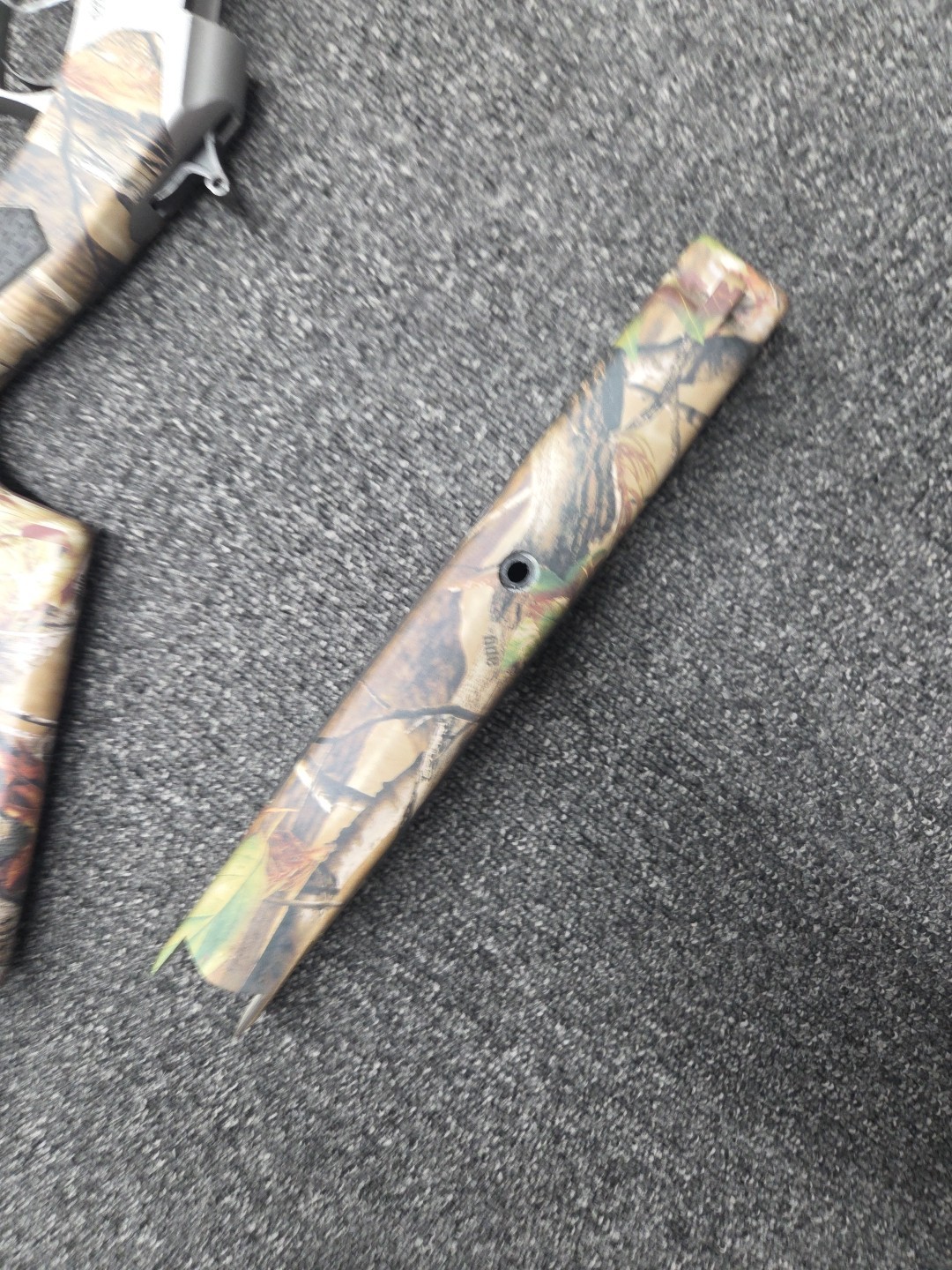 Cva Accura Camo Stock mossy oak apg 50 cal stock fore stock trigger assembly