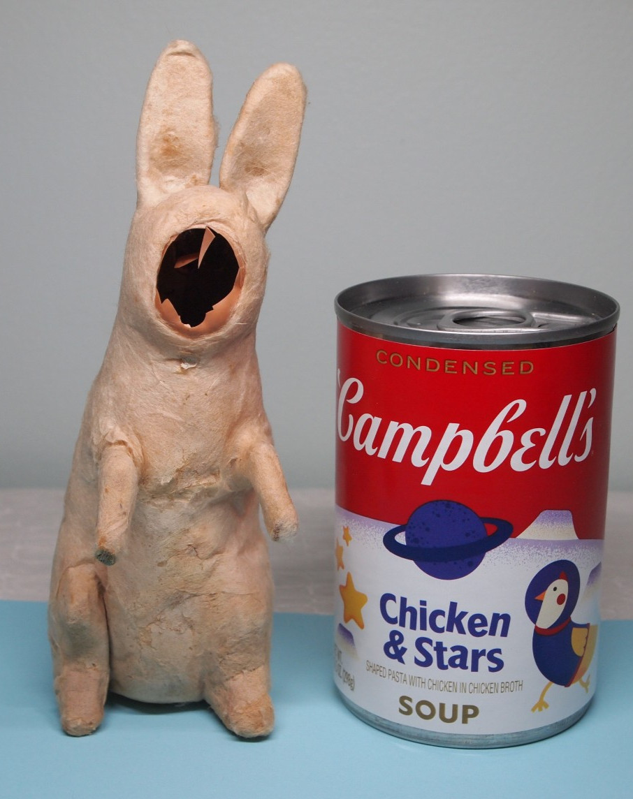 Vtg Easter Bunny Cotton Body for repair Japan Germany