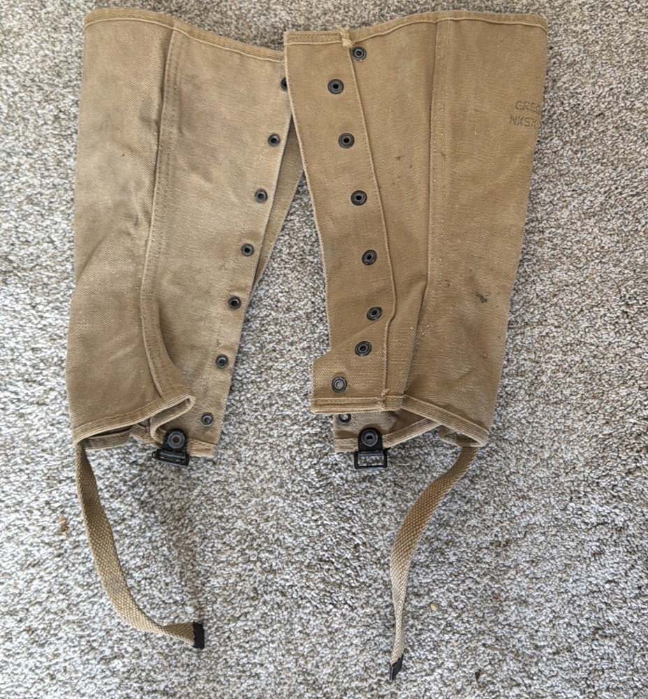 Original US Army Gaiters, Gregory & Read Co, NXSX 24662 2/12/43