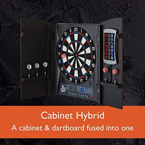 Electronic Dartboard with Cabinet Scoreboard Dart Storage Compact Target