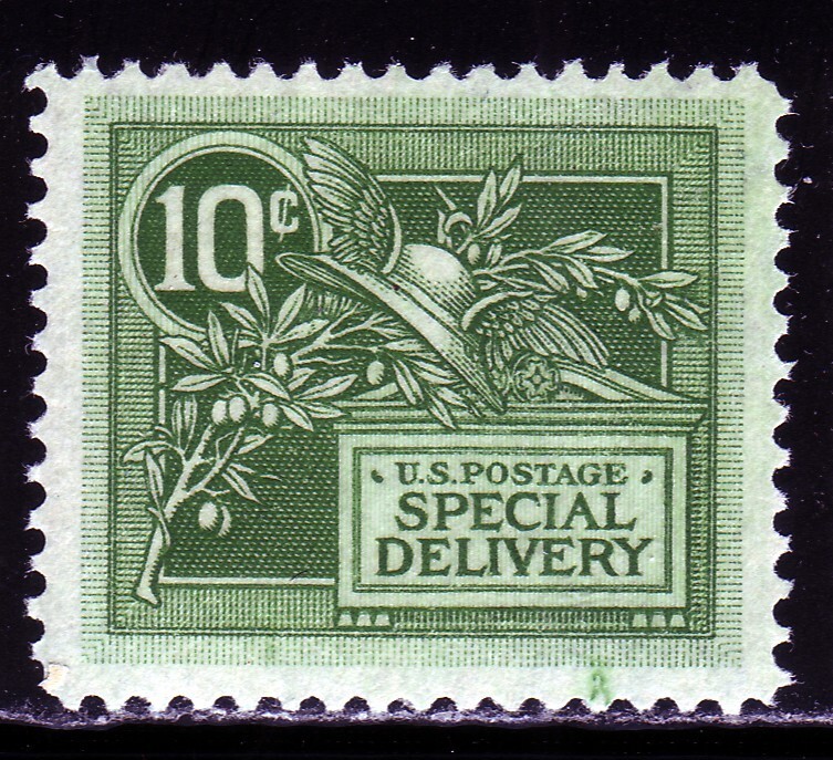 #E7 MERCURY SPECIAL DELIVERY.  MEDIUM FINE 2.  LIGHTLY HINGED OG. SCV $65