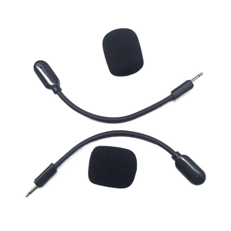 Highly Clearly Boom Microphone Compatible for 100 Headphones Adjustable Design