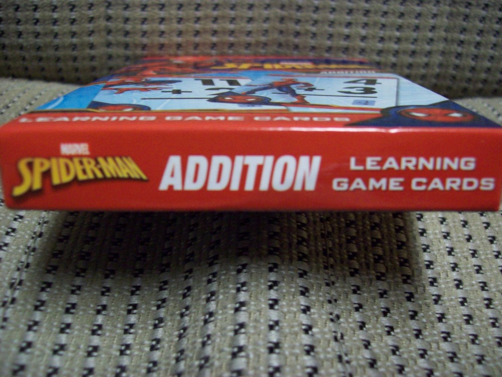 Spider-man 36 Addition Learning Game Colored Flash Cards
