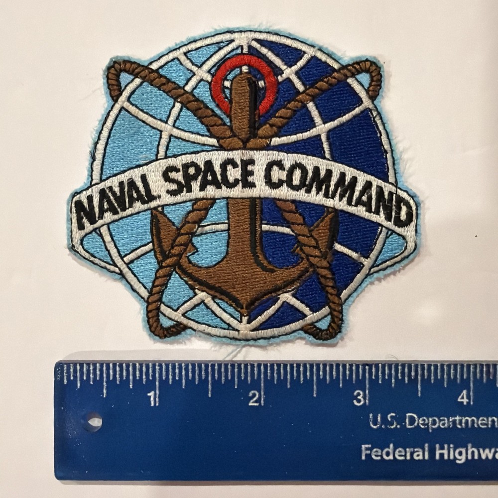 Naval Space Command Patch, 3.5 inches